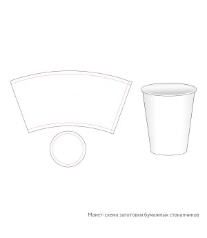 Заготовки одноразовых стаканчиков