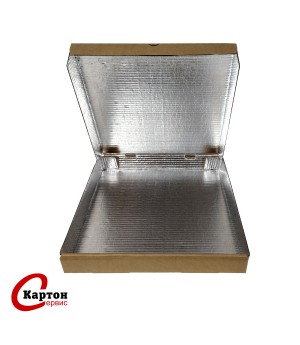 Гофрокороб для пиццы и пирогов (с фольгой)