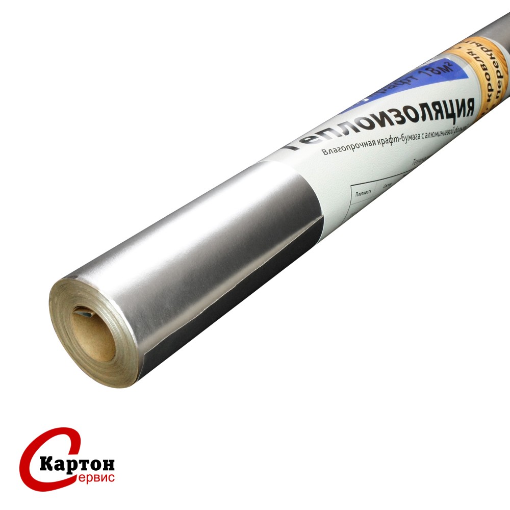 теплоизоляционный материал бумага крафт с фольгой prime bf-2